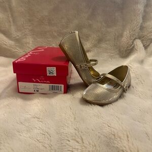 Nina Shimmering Gold Mary Jane Shoes
